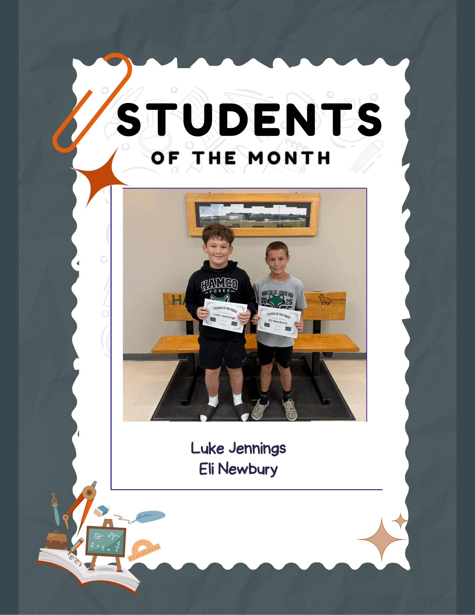 September Students of the month!